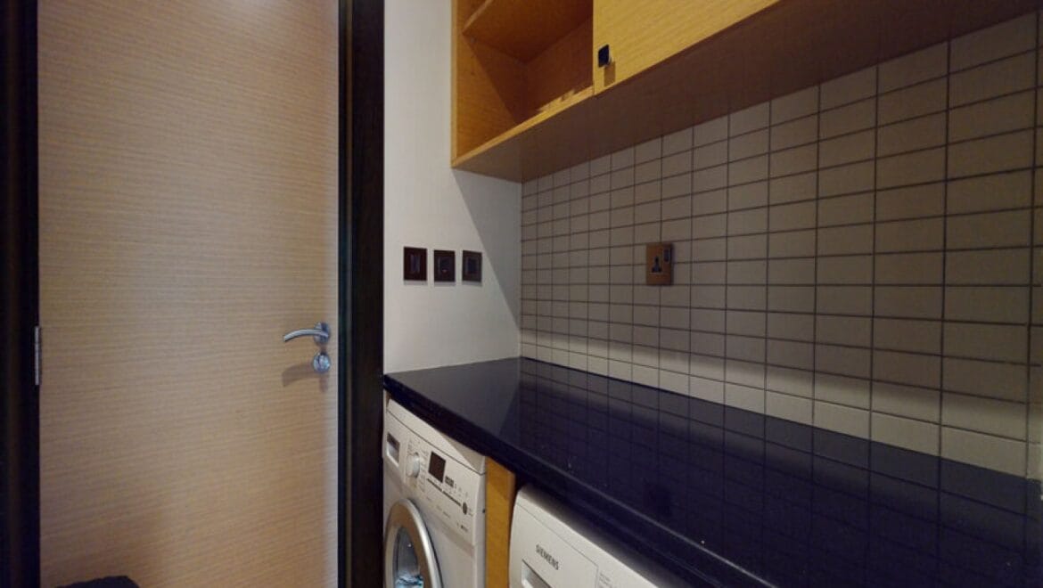 Interior view of a modern 3-bedroom Marriott Executive Apartments in Al Jaddaf, Dubai, featuring a spacious living area and a maid's room.-Propertyana real estate in dubai and sharjeh