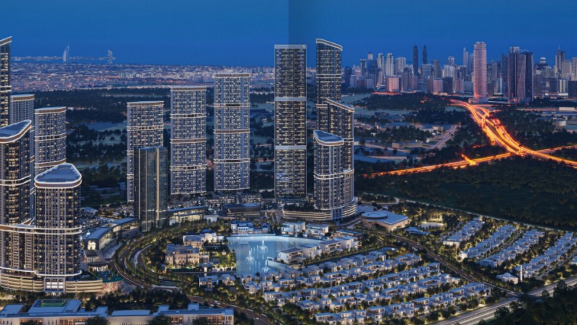 Bright 1-bedroom residential apartment at 310 Riverside Crescent, Bukadra, Dubai, with a view of the villa community.-Propertyana real estate in dubai and sharjeh