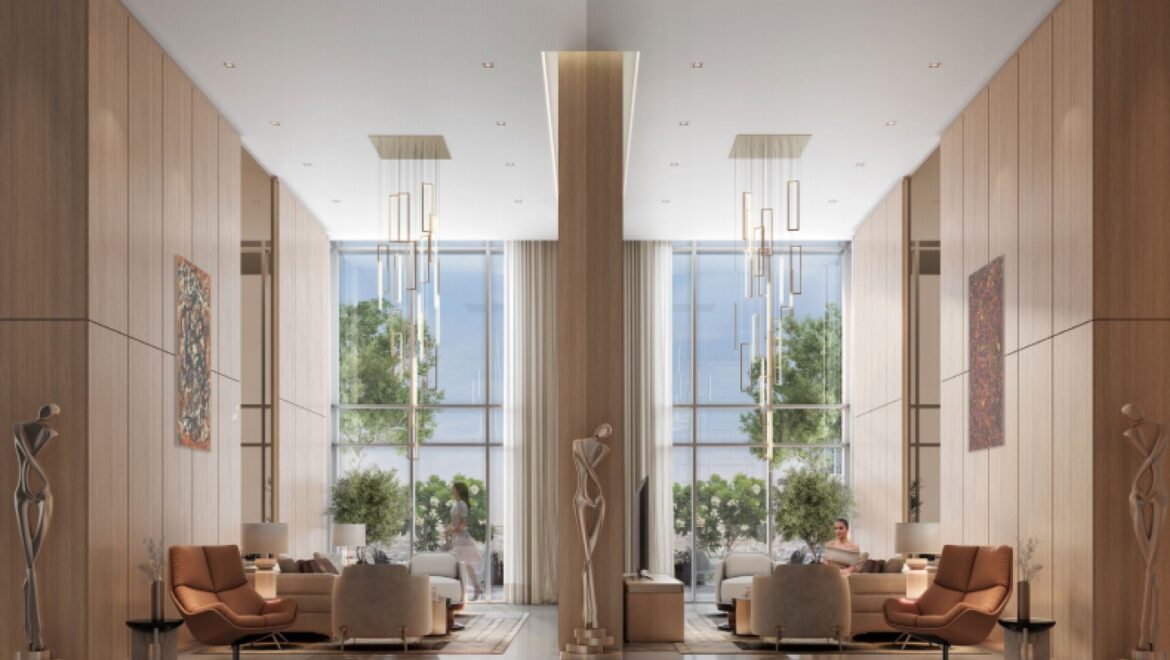 Bright 1-bedroom residential apartment at 310 Riverside Crescent, Bukadra, Dubai, with a view of the villa community.-Propertyana real estate in dubai and sharjeh