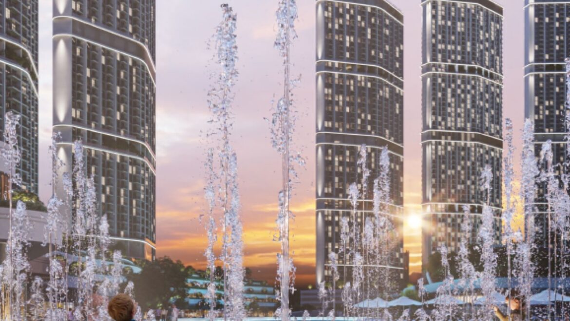 Bright 1-bedroom residential apartment at 310 Riverside Crescent, Bukadra, Dubai, with a view of the villa community.-Propertyana real estate in dubai and sharjeh