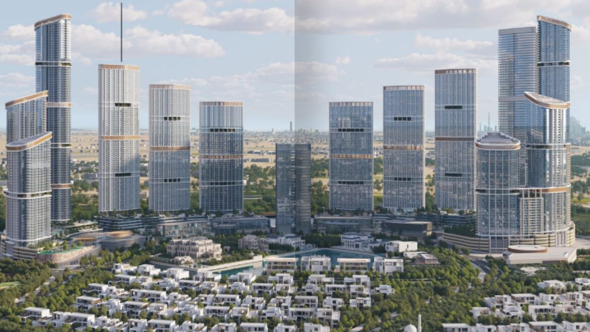 Bright 1-bedroom residential apartment at 310 Riverside Crescent, Bukadra, Dubai, with a view of the villa community.-Propertyana real estate in dubai and sharjeh