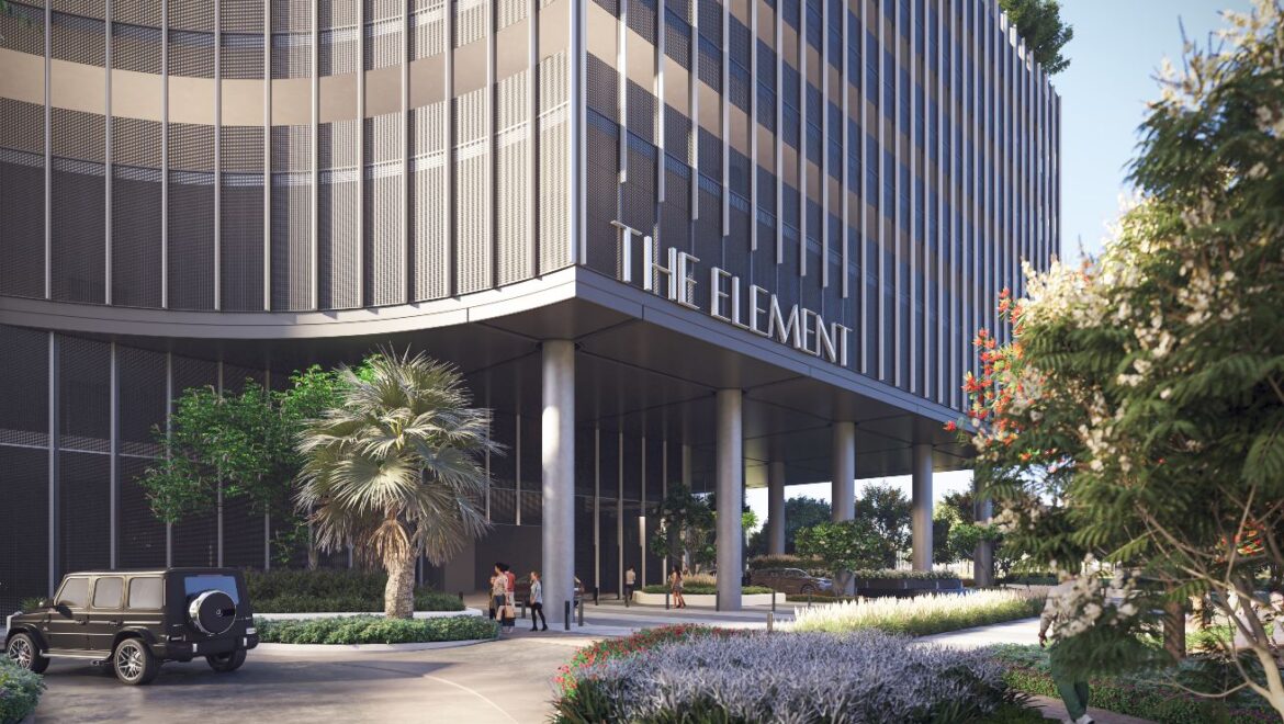 2-bedroom apartment at The Element, Sobha One in Mohammed Bin Rashid City, Dubai, featuring modern living spaces with views of the golf course and Downtown Dubai.-Propertyana real estate in dubai and sharjeh