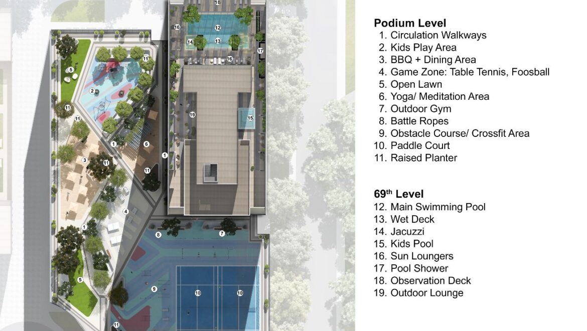 2-bedroom apartment at The Element, Sobha One in Mohammed Bin Rashid City, Dubai, featuring modern living spaces with views of the golf course and Downtown Dubai.-Propertyana real estate in dubai and sharjeh