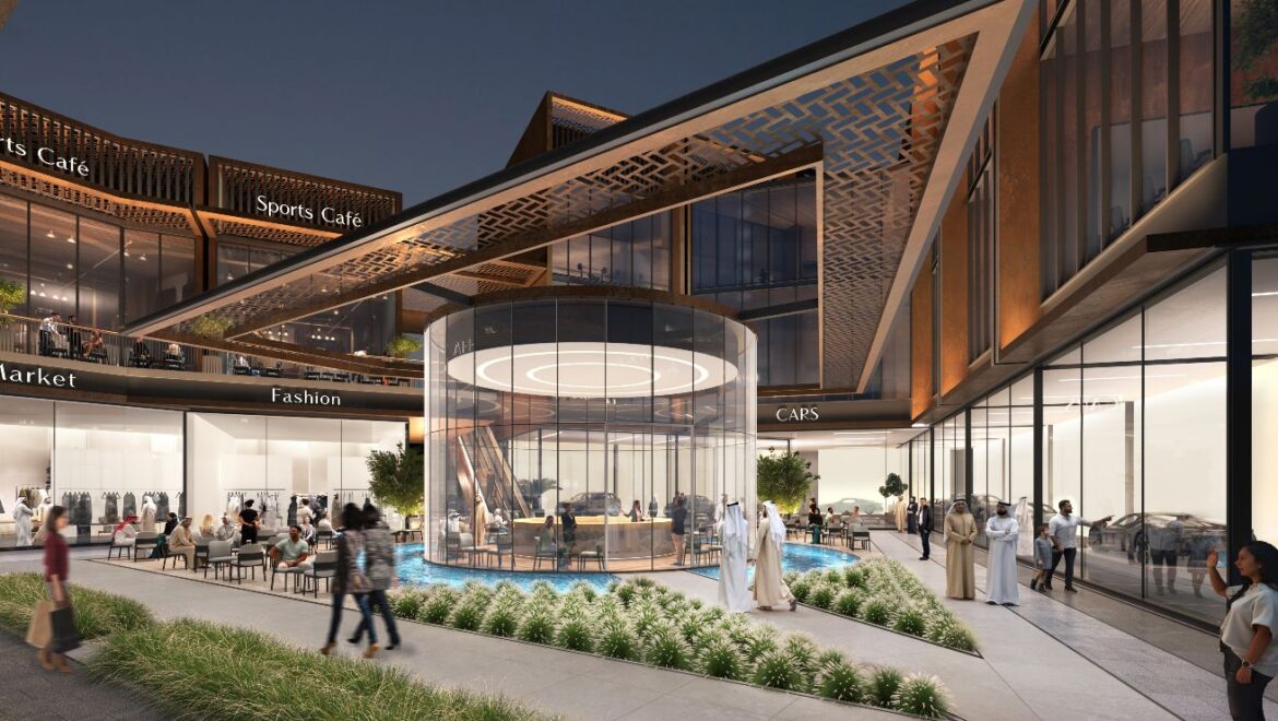 A modern 3-bedroom Sobha Solis residential apartment in Dubai's Motor City, highlighting expansive skyline views and inviting community spaces.-Propertyana real estate in dubai and sharjeh