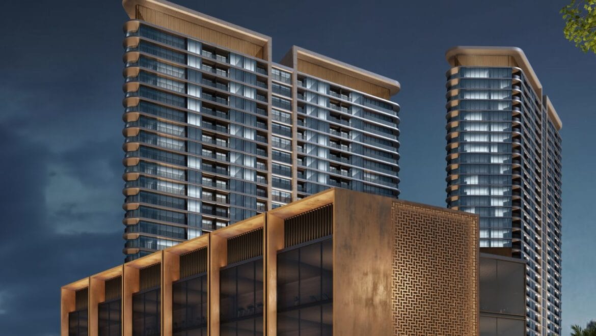 A modern 3-bedroom Sobha Solis residential apartment in Dubai's Motor City, highlighting expansive skyline views and inviting community spaces.-Propertyana real estate in dubai and sharjeh