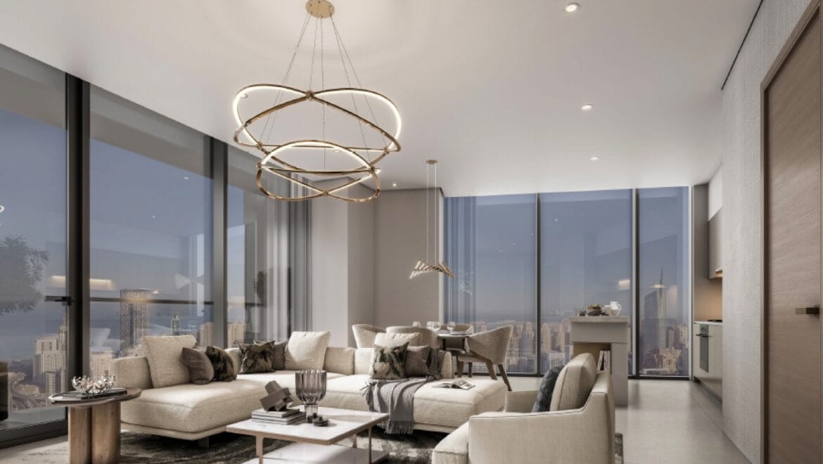 Premium 2-bedroom Type F apartment at The Horizon, Sobha Central, Dubai (Sheikh Zayed Road) with sea and community views.-Propertyana real estate in dubai and sharjeh
