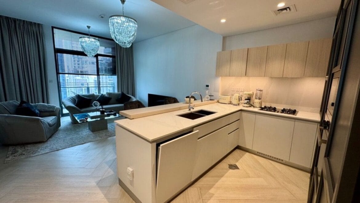 Bright 1-bedroom residential apartment at Wilton Park Residences in Dubai's Mohammed Bin Rashid City, showcasing a spacious layout with a park view.-Propertyana real estate in dubai and sharjeh