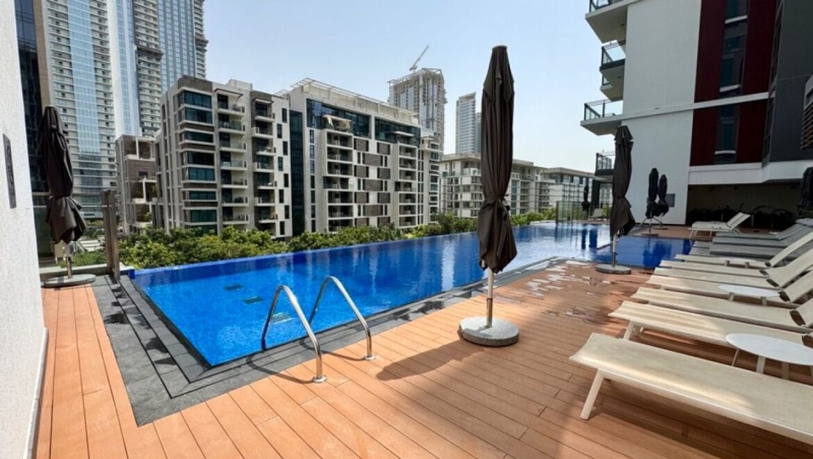 Bright 1-bedroom residential apartment at Wilton Park Residences in Dubai's Mohammed Bin Rashid City, showcasing a spacious layout with a park view.-Propertyana real estate in dubai and sharjeh