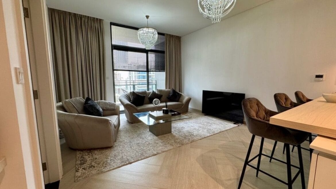 Bright 1-bedroom residential apartment at Wilton Park Residences in Dubai's Mohammed Bin Rashid City, showcasing a spacious layout with a park view.-Propertyana real estate in dubai and sharjeh