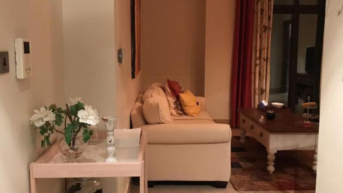 A fully furnished 1-bedroom apartment in Zanzebeel 2, Downtown Dubai, Dubai, featuring a balcony with views of the Burj Khalifa.-Propertyana real estate in dubai and sharjeh