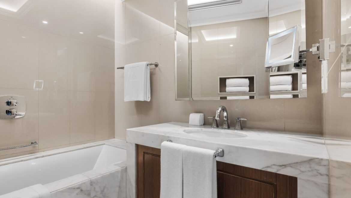 Furnished 1-bedroom apartment at Address Fountain Views, Downtown Dubai, high-floor unit with city skyline view.-Propertyana real estate in dubai and sharjeh