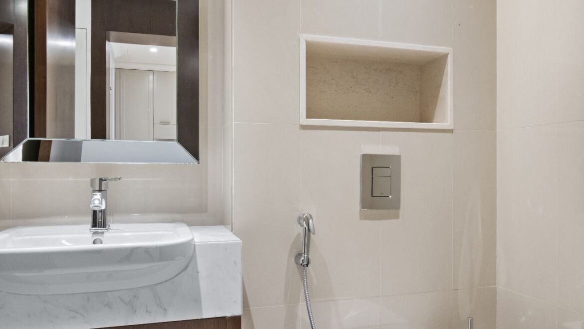 Furnished 1-bedroom apartment at Address Fountain Views, Downtown Dubai, high-floor unit with city skyline view.-Propertyana real estate in dubai and sharjeh