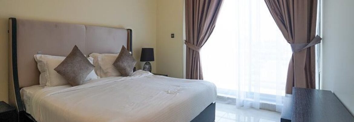 2-bedroom maid's room apartment at The Polo Residence, Meydan, Dubai, fully furnished on a high floor-Propertyana real estate in dubai and sharjeh