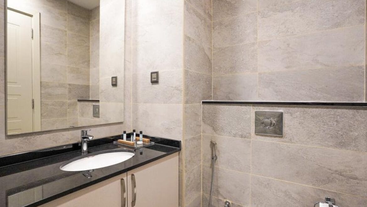 2-bedroom maid's room apartment at The Polo Residence, Meydan, Dubai, fully furnished on a high floor-Propertyana real estate in dubai and sharjeh