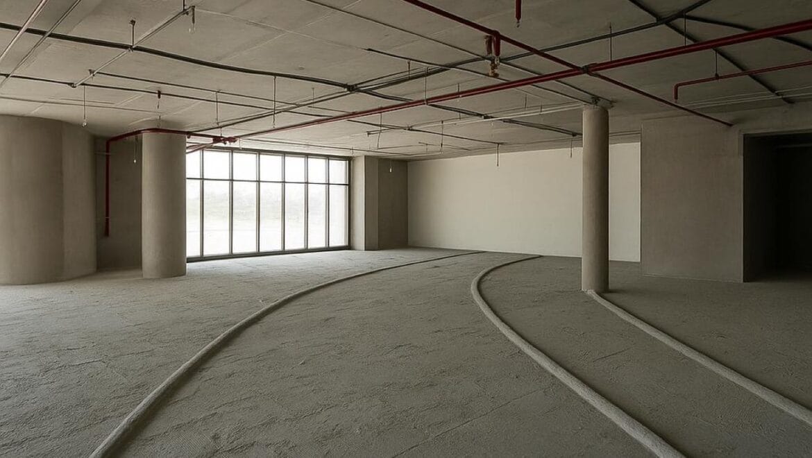 Modern bedroom interior inside a premium retail space in Al Majaz 1, Sharjah, featuring contemporary furnishings and upscale finishes.-Propertyana real estate in dubai and sharjeh