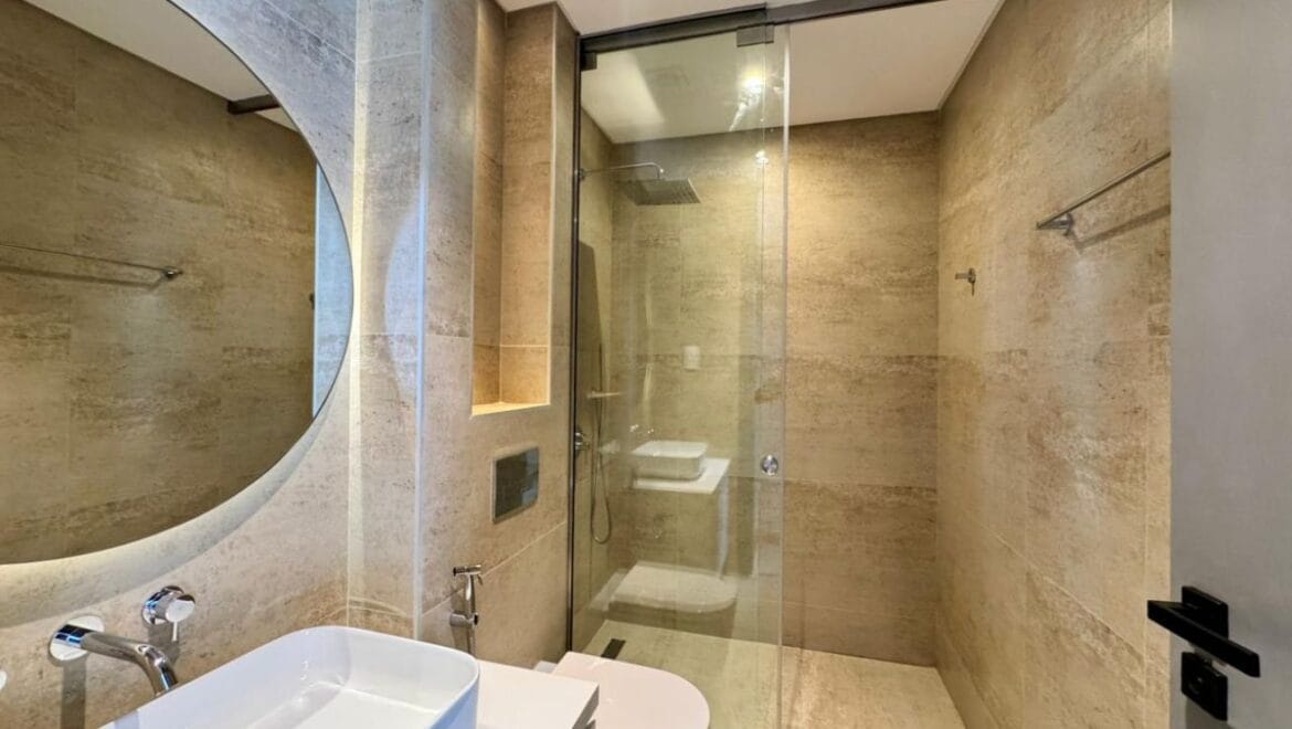 Exterior shot of a brand-new 4-bedroom Ixora Townhouse in Al Barari, Dubai-Propertyana real estate in dubai and sharjeh