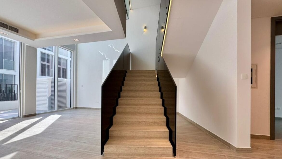 Exterior shot of a brand-new 4-bedroom Ixora Townhouse in Al Barari, Dubai-Propertyana real estate in dubai and sharjeh