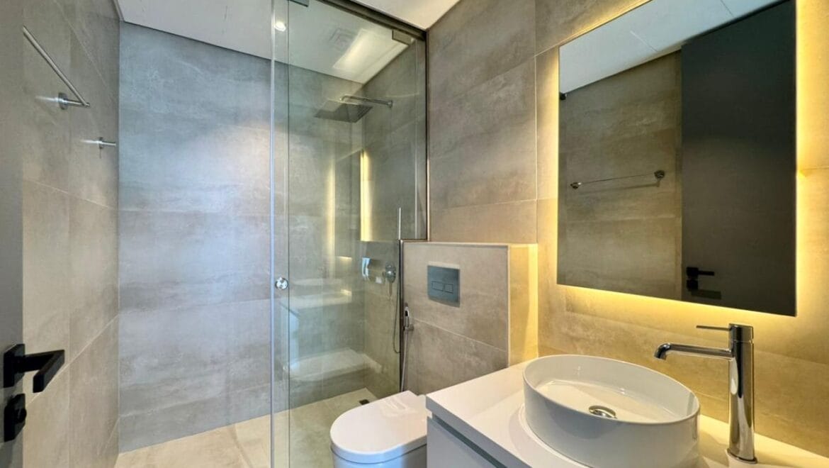 Exterior shot of a brand-new 4-bedroom Ixora Townhouse in Al Barari, Dubai-Propertyana real estate in dubai and sharjeh