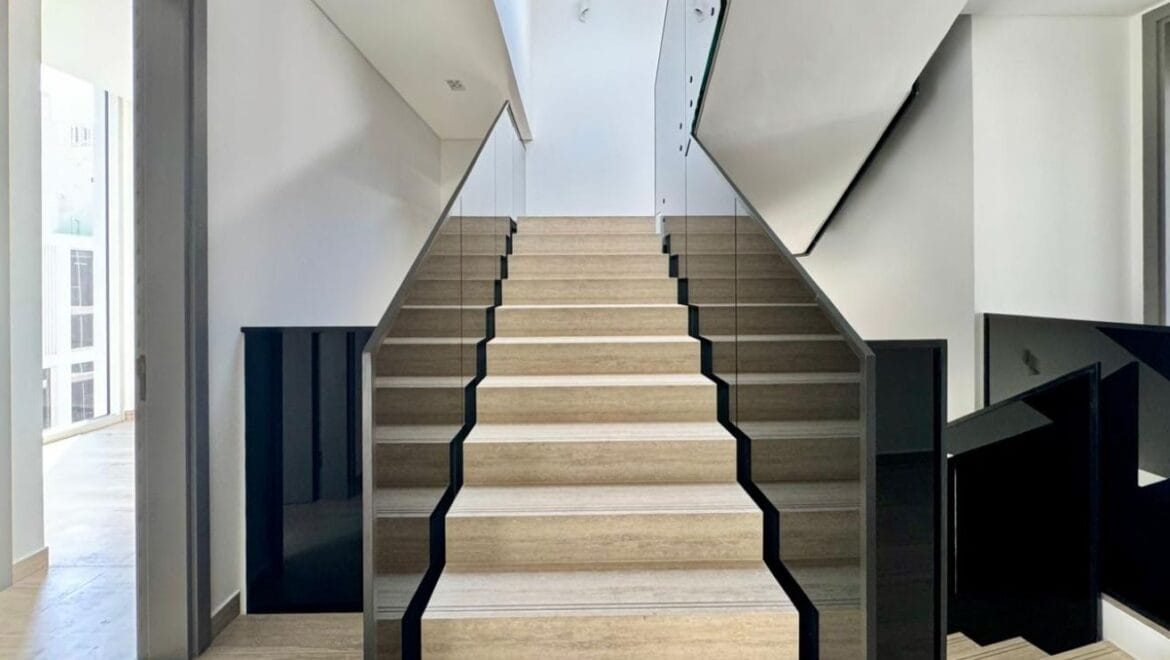 Exterior shot of a brand-new 4-bedroom Ixora Townhouse in Al Barari, Dubai-Propertyana real estate in dubai and sharjeh