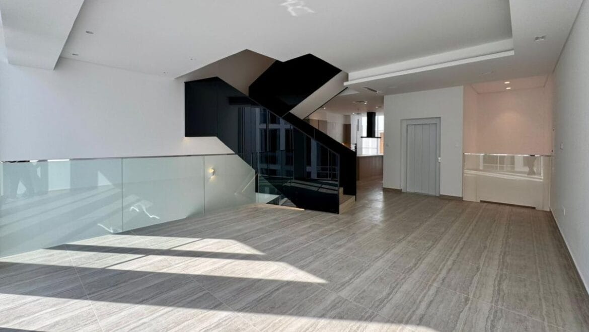 Exterior shot of a brand-new 4-bedroom Ixora Townhouse in Al Barari, Dubai-Propertyana real estate in dubai and sharjeh