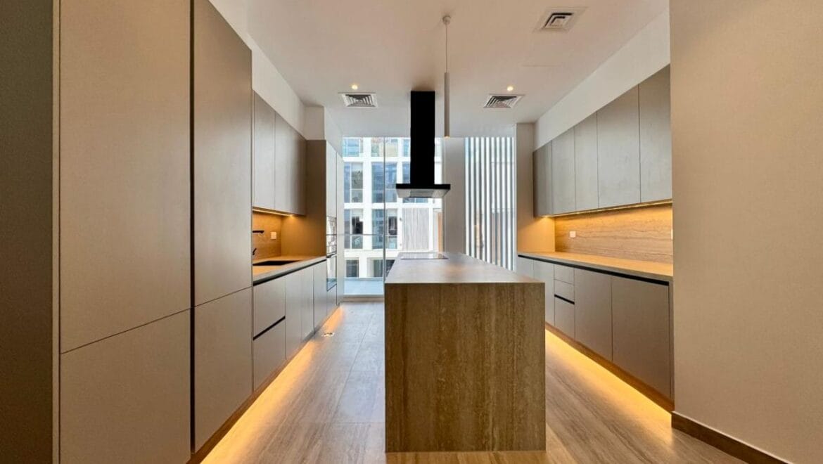 Exterior shot of a brand-new 4-bedroom Ixora Townhouse in Al Barari, Dubai-Propertyana real estate in dubai and sharjeh