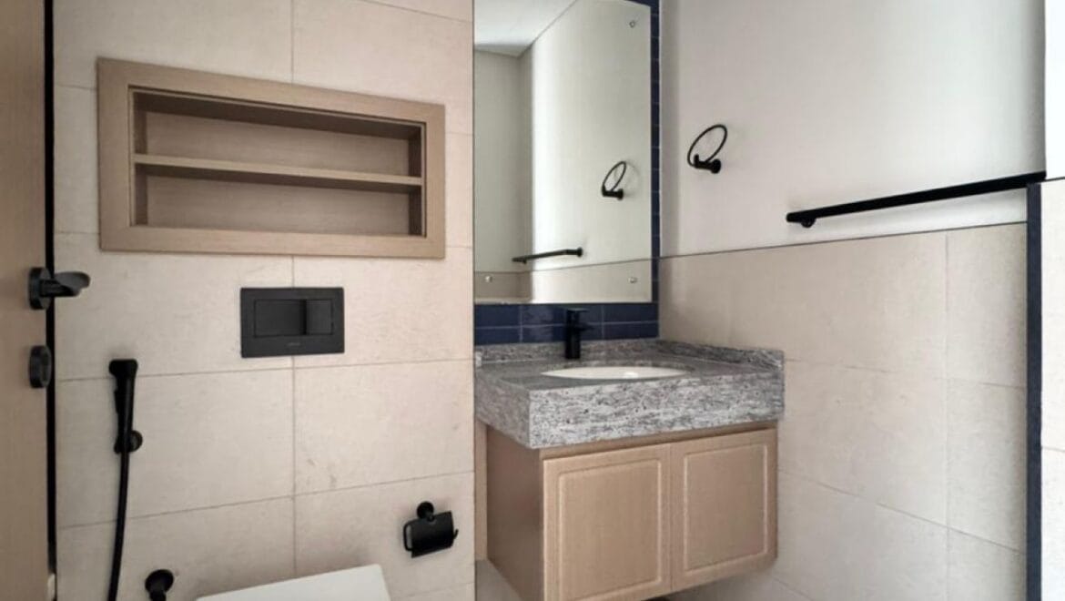 Exterior view of a luxury 3-bedroom townhouse in Santorini at Damac Lagoons, Dubai, residential community.-Propertyana real estate in dubai and sharjeh