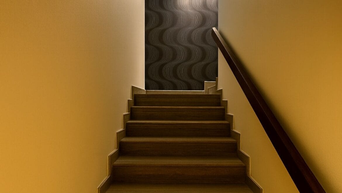 Exterior view of a modern, upgraded 4-bedroom waterfront townhouse in Ajmal Makan City within Sharjah Waterfront City, featuring private beach access.-Propertyana real estate in dubai and sharjeh