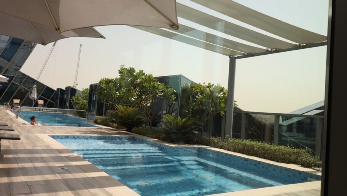 Interior of a 1-bedroom apartment in J ONE Tower A, Business Bay, Dubai, featuring a modern elegant living area.-Propertyana real estate in dubai and sharjeh