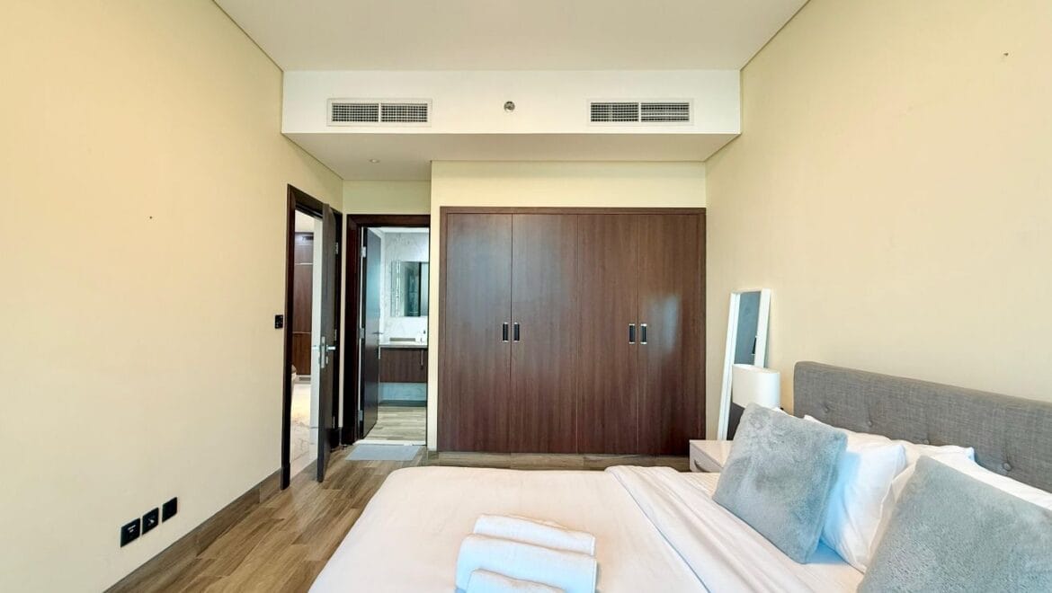 Interior of a 1-bedroom apartment in J ONE Tower A, Business Bay, Dubai, featuring a modern elegant living area.-Propertyana real estate in dubai and sharjeh