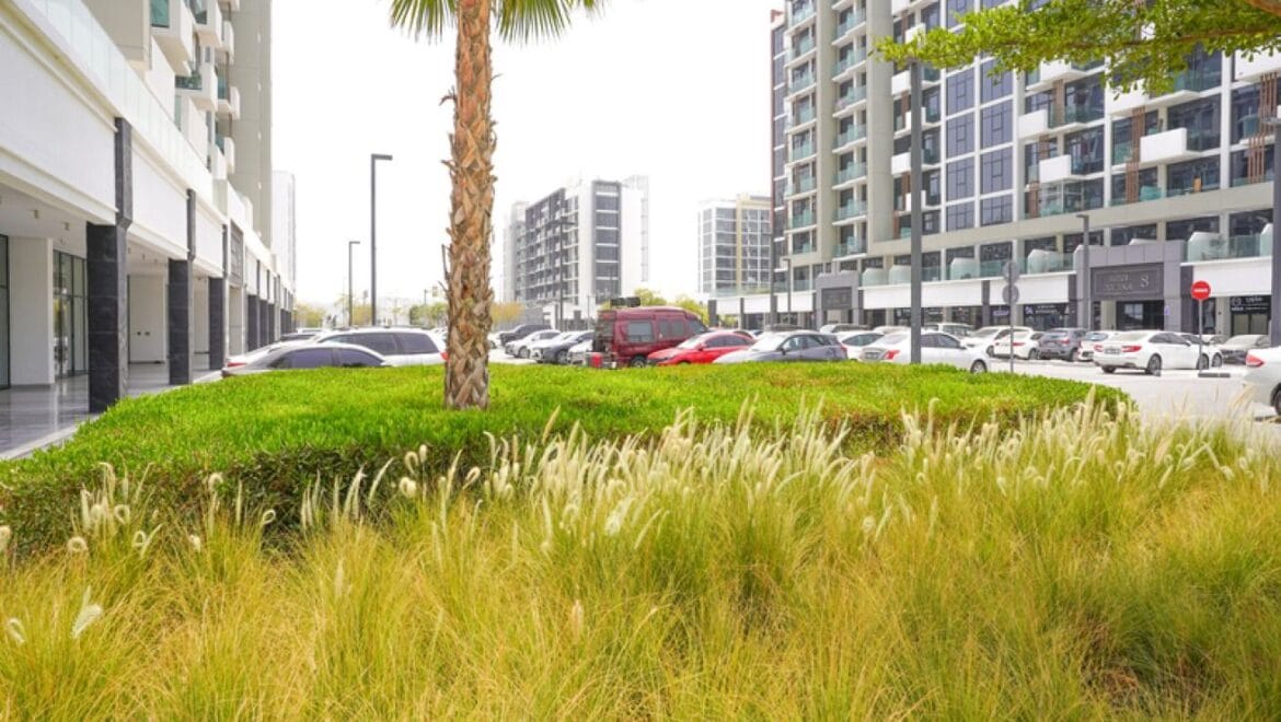 Interior of a bedroom-style showroom in a retail space at Azizi Riviera 20, Meydan, Dubai, showcasing modern furnishings.-Propertyana real estate in dubai and sharjeh