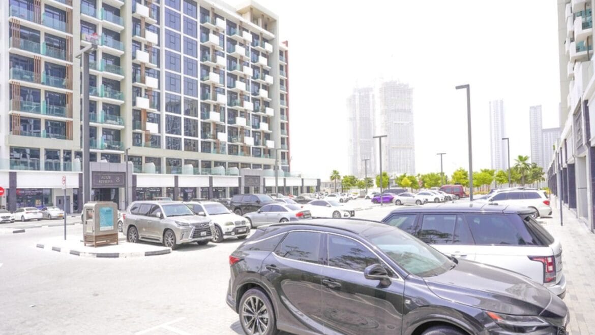 Interior of a bedroom-style showroom in a retail space at Azizi Riviera 20, Meydan, Dubai, showcasing modern furnishings.-Propertyana real estate in dubai and sharjeh