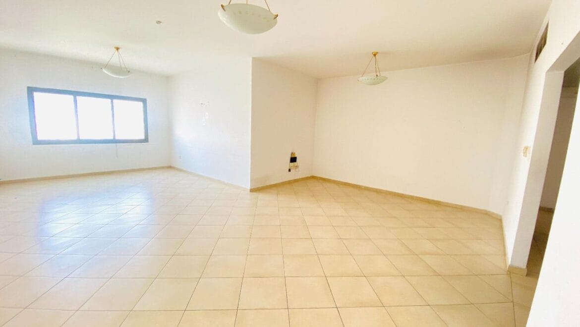 Interior view of a spacious 3-bedroom residential apartment in Al Nabba, Sharjah, located on Main Rolla Street-Propertyana real estate in dubai and sharjeh