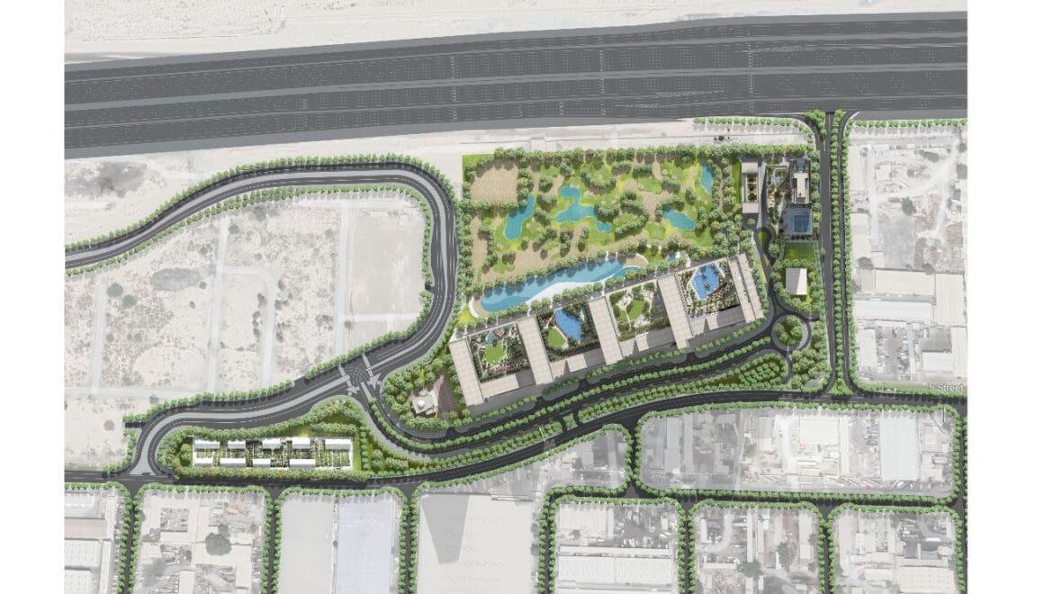 Interior of a stylish 1-bedroom apartment at The Element, Sobha One, Dubai, Mohammed Bin Rashid City, with contemporary decor and panoramic Dubai skyline views.-Propertyana real estate in dubai and sharjeh