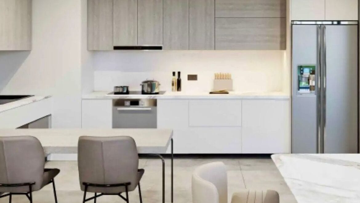 Interior view of a modern 1-bedroom Sobha Orbis apartment in Dubai's Motor City, offering a premium view of Arabian Ranches-Propertyana real estate in dubai and sharjeh