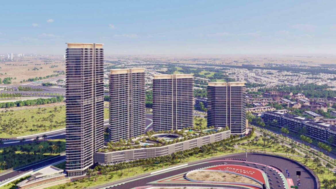 Interior view of a modern 1-bedroom Sobha Orbis apartment in Dubai's Motor City, offering a premium view of Arabian Ranches-Propertyana real estate in dubai and sharjeh