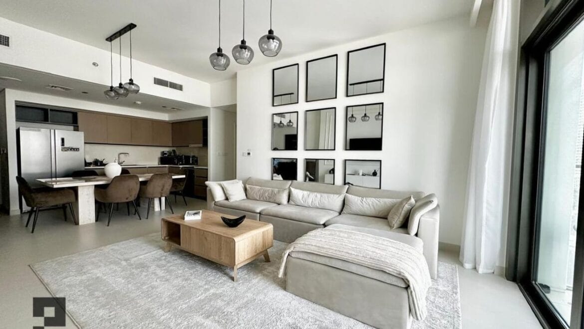 3-bedroom Burj Crown apartment in Downtown Dubai, Dubai, featuring an elegant upgraded living space with modern finishes.-Propertyana real estate in dubai and sharjeh