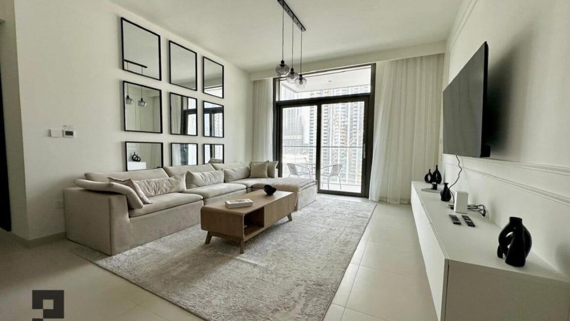 3-bedroom Burj Crown apartment in Downtown Dubai, Dubai, featuring an elegant upgraded living space with modern finishes.-Propertyana real estate in dubai and sharjeh