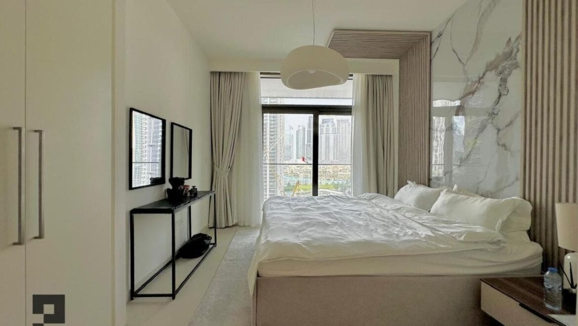 3-bedroom Burj Crown apartment in Downtown Dubai, Dubai, featuring an elegant upgraded living space with modern finishes.-Propertyana real estate in dubai and sharjeh