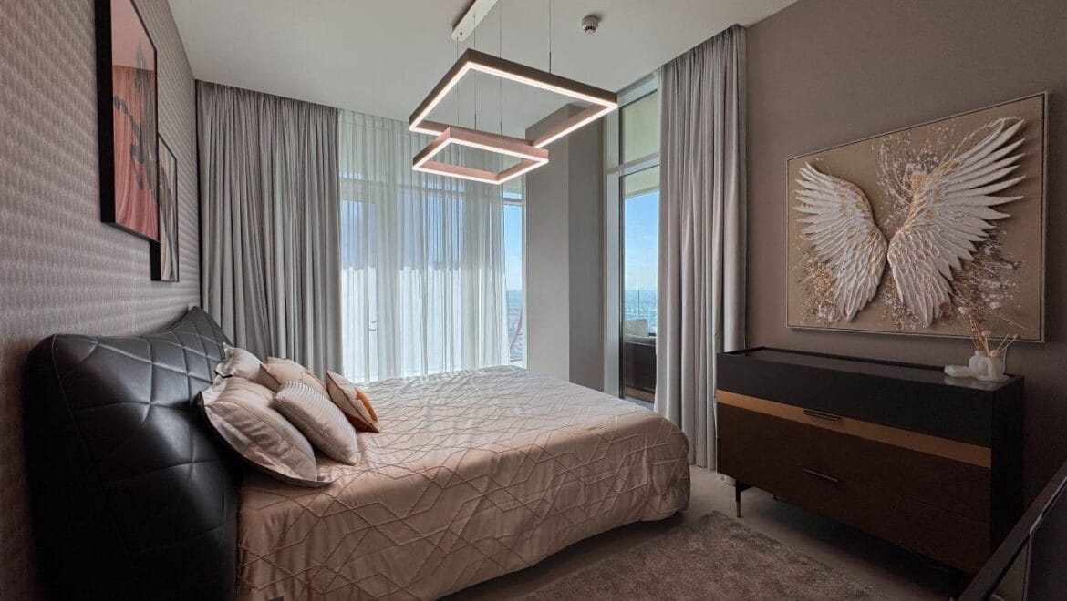 Luxury 3-bedroom residential apartment in Urban Oasis, Business Bay, Dubai with maid's room, private elevator, and canal view.-Propertyana real estate in dubai and sharjeh