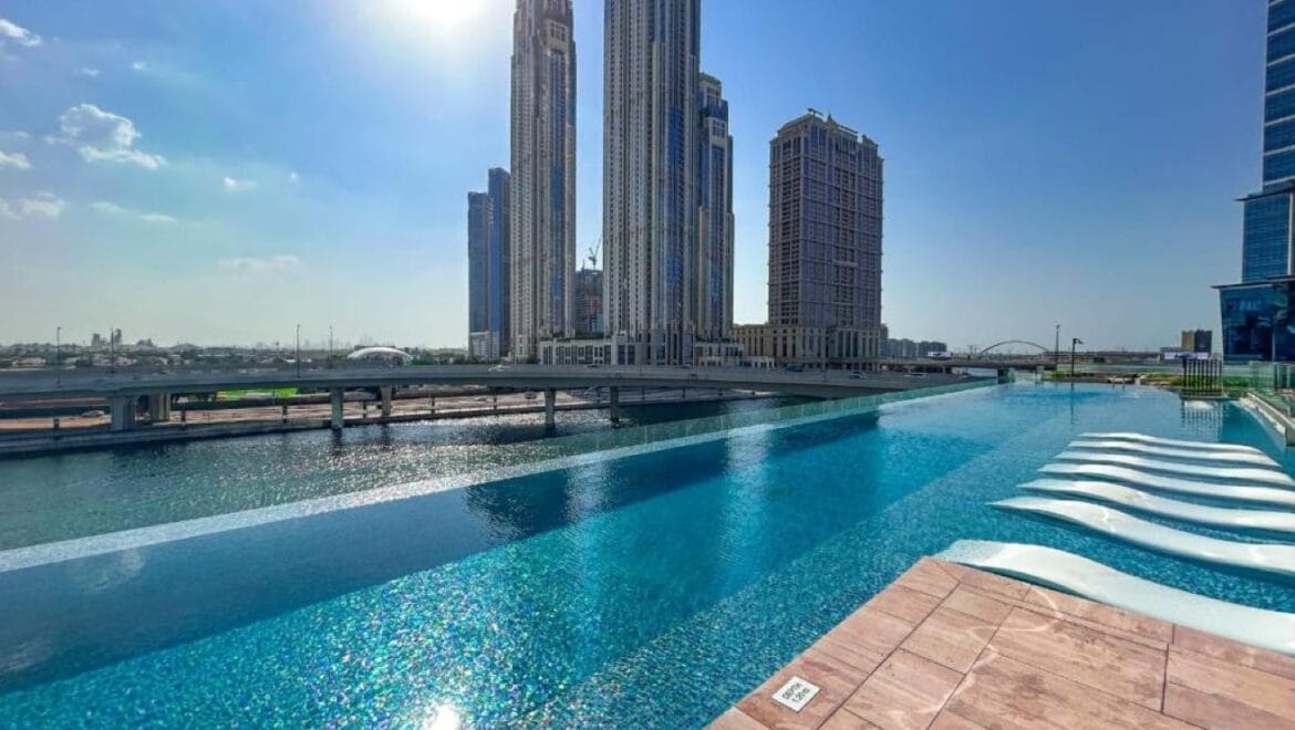 Luxury 3-bedroom residential apartment in Urban Oasis, Business Bay, Dubai with maid's room, private elevator, and canal view.-Propertyana real estate in dubai and sharjeh