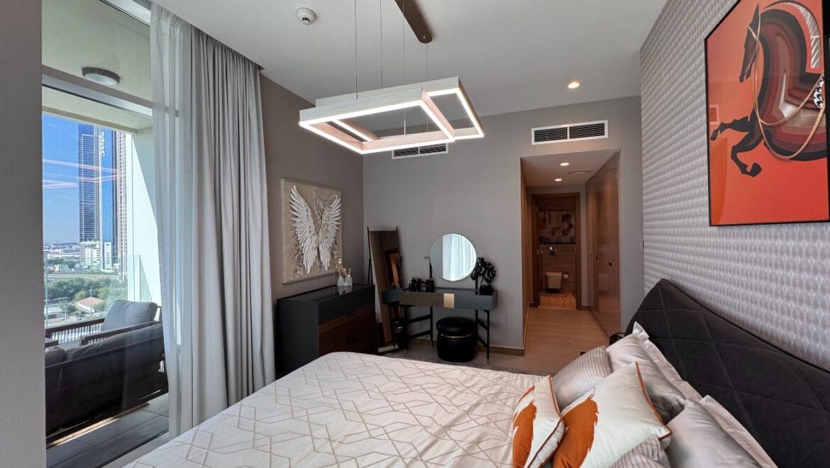 Luxury 3-bedroom residential apartment in Urban Oasis, Business Bay, Dubai with maid's room, private elevator, and canal view.-Propertyana real estate in dubai and sharjeh