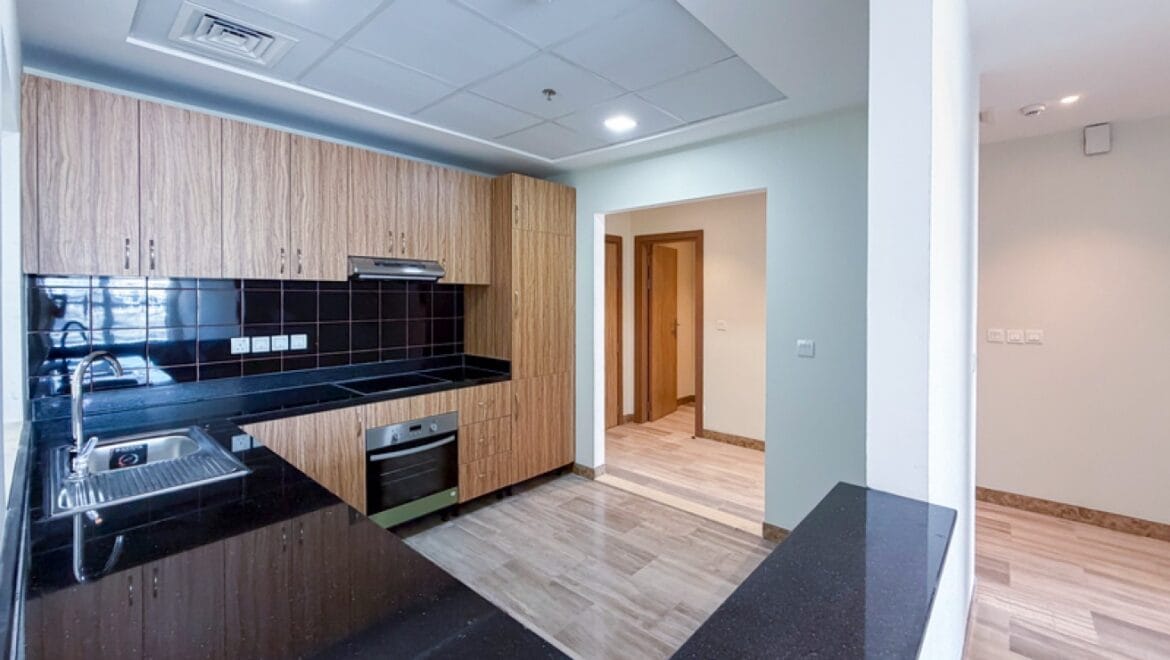 Modern 1-bedroom apartment in The Derby Residences 3, Meydan, Dubai, featuring a bright living area and contemporary finishes.-Propertyana real estate in dubai and sharjeh