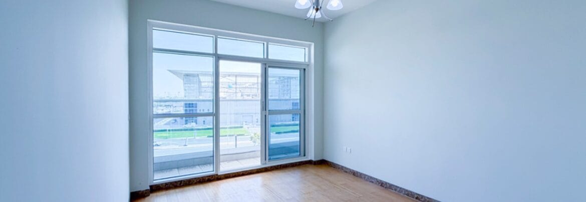 Interior view of a 1-bedroom apartment in The Derby Residences 3, Meydan, Dubai, featuring modern decor and ample natural light.-Propertyana real estate in dubai and sharjeh