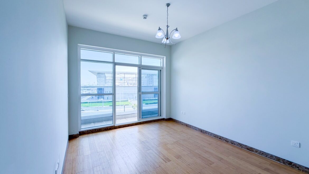 Interior view of a 1-bedroom apartment in The Derby Residences 3, Meydan, Dubai, featuring modern decor and ample natural light.-Propertyana real estate in dubai and sharjeh