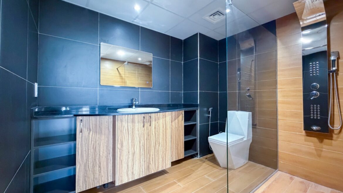 Brand-new 1-bedroom apartment at The Derby Residences 3 in Meydan, Dubai, showcasing a modern interior with an open-plan living area-Propertyana real estate in dubai and sharjeh