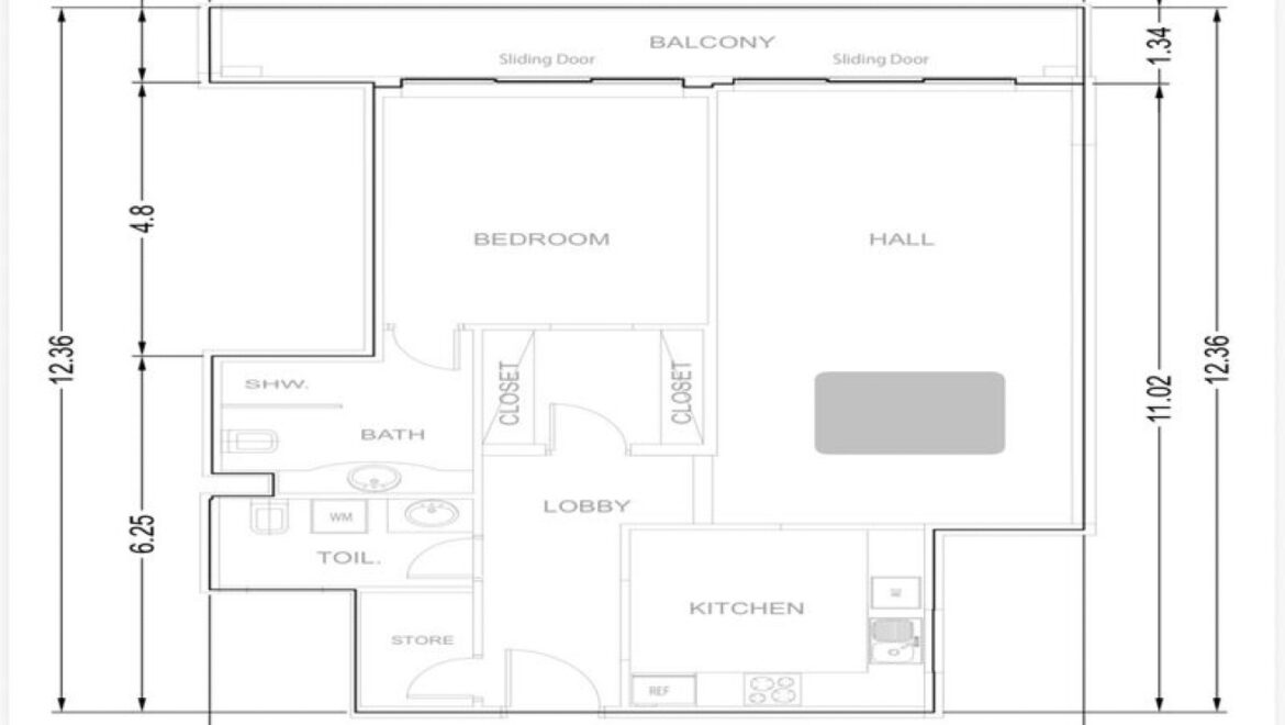 Interior view of a 1-bedroom apartment at The Derby Residences 3 in Meydan, Dubai, featuring a modern living area with contemporary furnishings.-Propertyana real estate in dubai and sharjeh