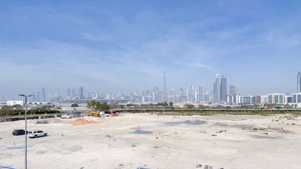 Two-bedroom residential apartment at The Derby Residences 3 in Meydan, Dubai with full Burj Khalifa skyline view; brand new and vacant.-Propertyana real estate in dubai and sharjeh