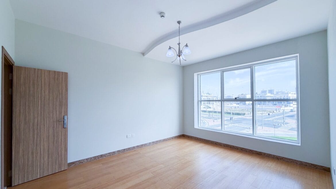 Two-bedroom residential apartment at The Derby Residences 3 in Meydan, Dubai with full Burj Khalifa skyline view; brand new and vacant.-Propertyana real estate in dubai and sharjeh