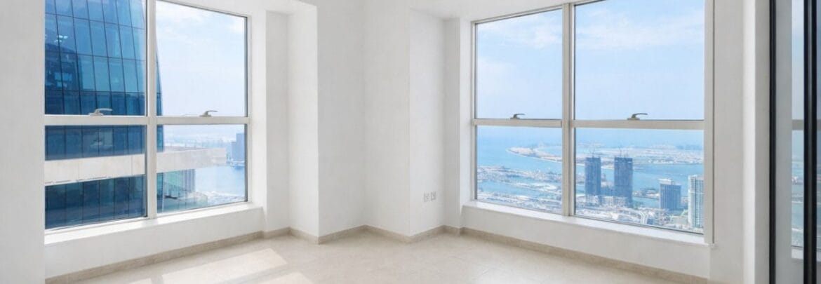 Bright, modern 2-bedroom apartment interior in Elite Residence, Dubai Marina, Dubai, featuring contemporary furnishings and large windows.-Propertyana real estate in dubai and sharjeh