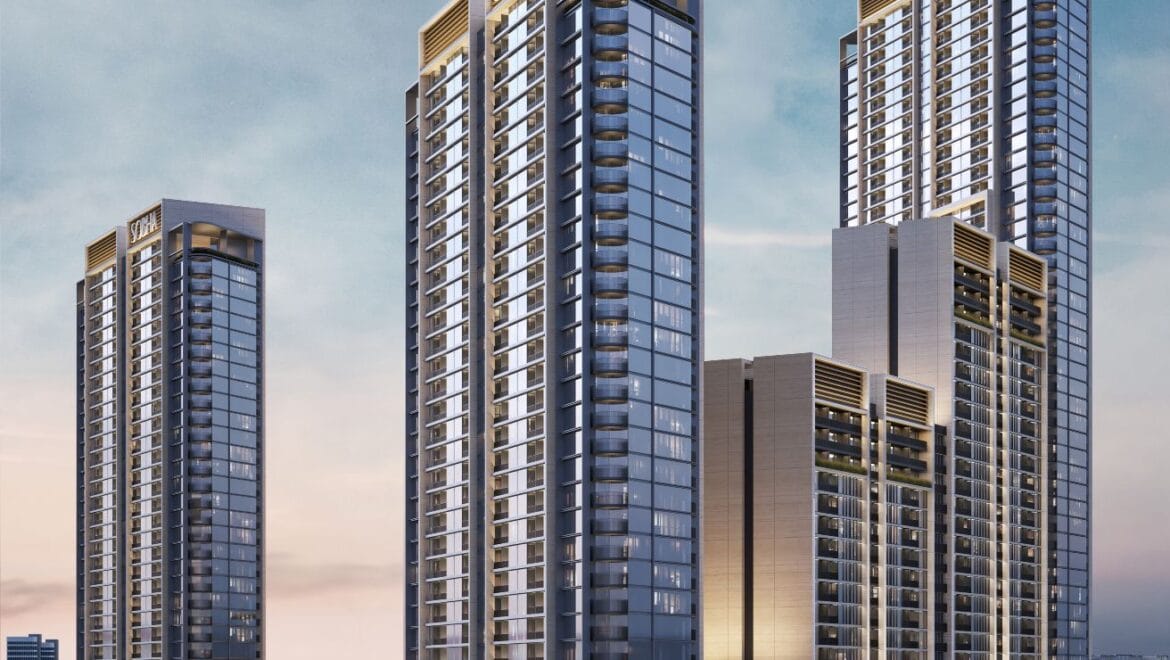 1-bedroom Sobha Orbis Tower B apartment in Motor City, Dubai, featuring modern luxury finishes and a spacious living area-Propertyana real estate in dubai and sharjeh